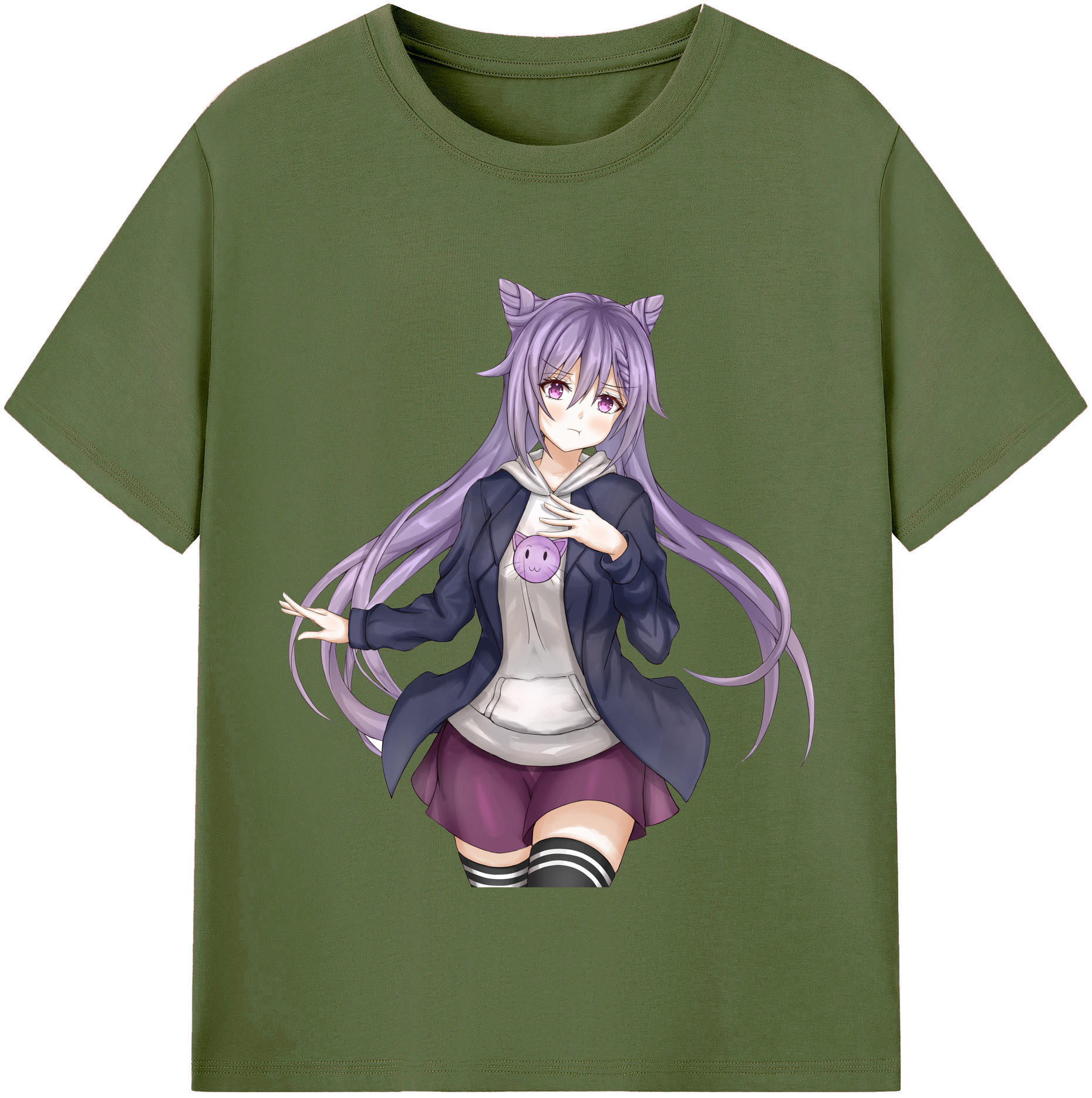 げんし神 刻晴 こくせい genshin Kokusei 綿100％半袖Tシャツ（フロントプリント）